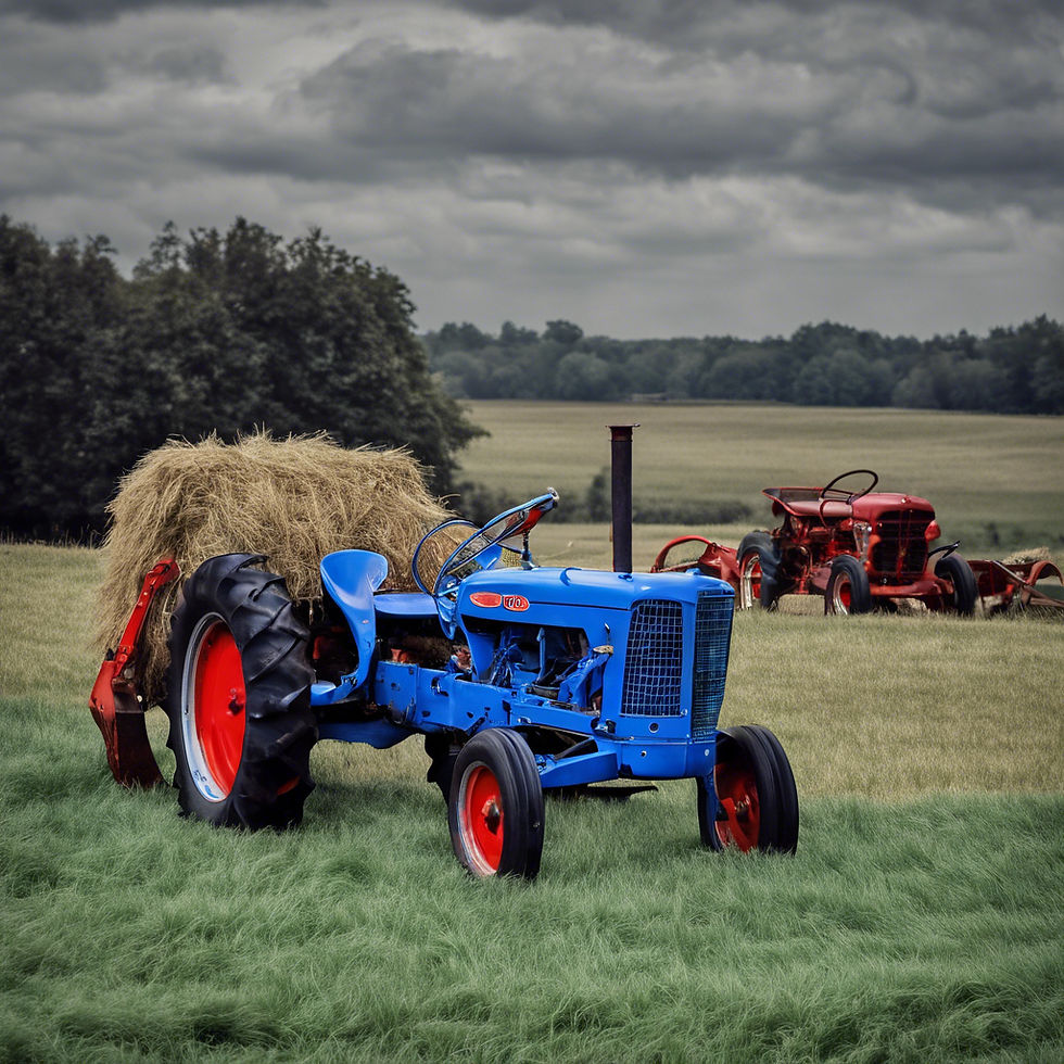 blue Fordson dexta with grass plow.jpg