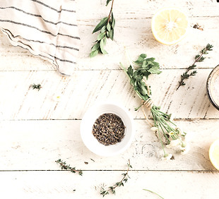 Prepping the kitchen for Blueberry Laven