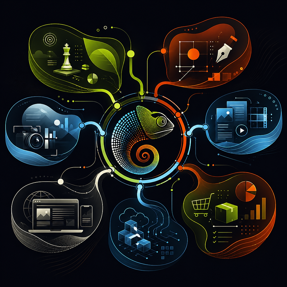 Futuristic Chameleon Bringing Everything Together.png