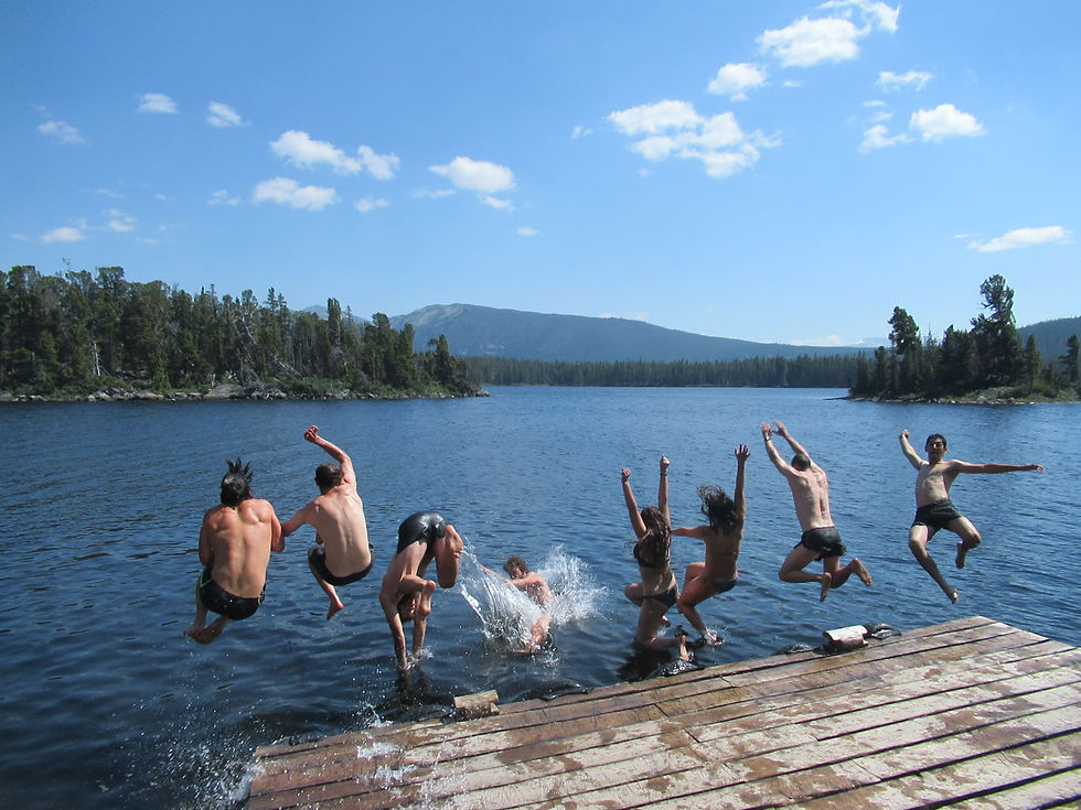 Cooling off on a warm August day
