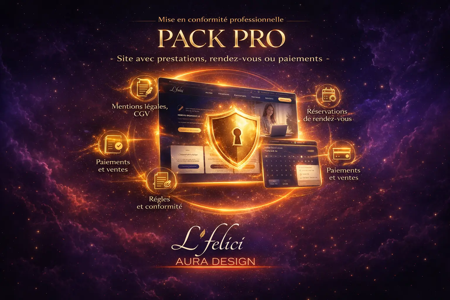 ⭐ PACK PRO :  Site avec prestations, RDV ou paiements