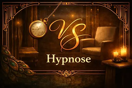 Illustration chaleureuse d’un fauteuil et d’une lampe avec les initiales VS et le mot « Hypnose »
valerie-schmidt.com