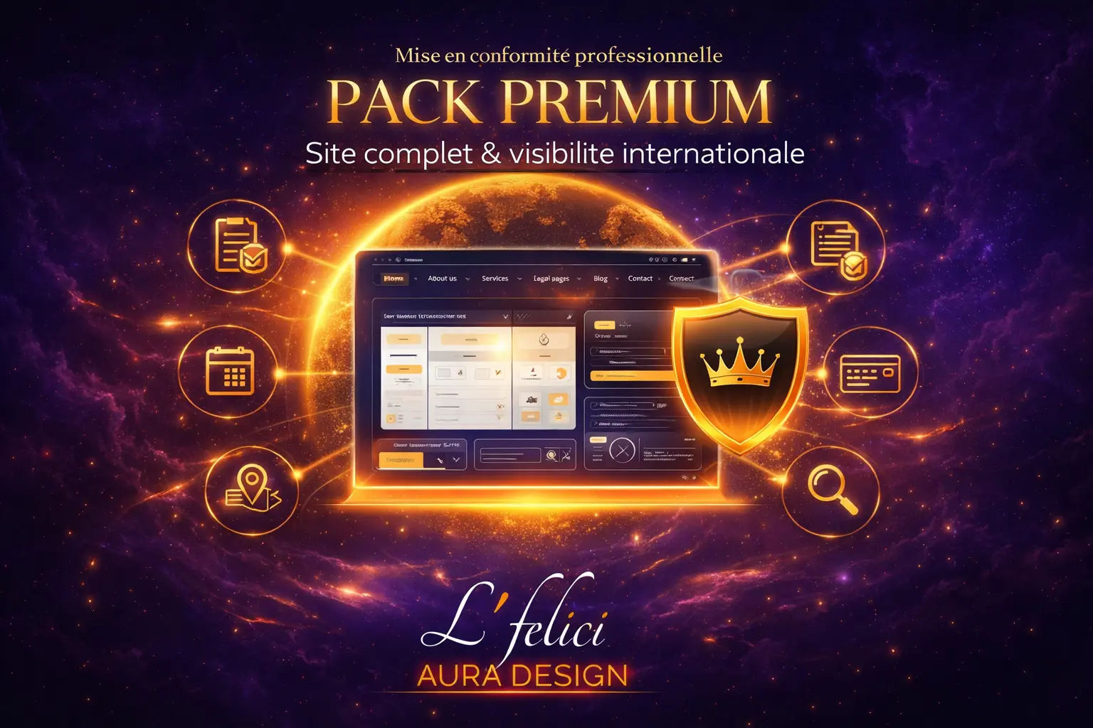 👑 PACK PREMIUM Site complet & visibilité internationale