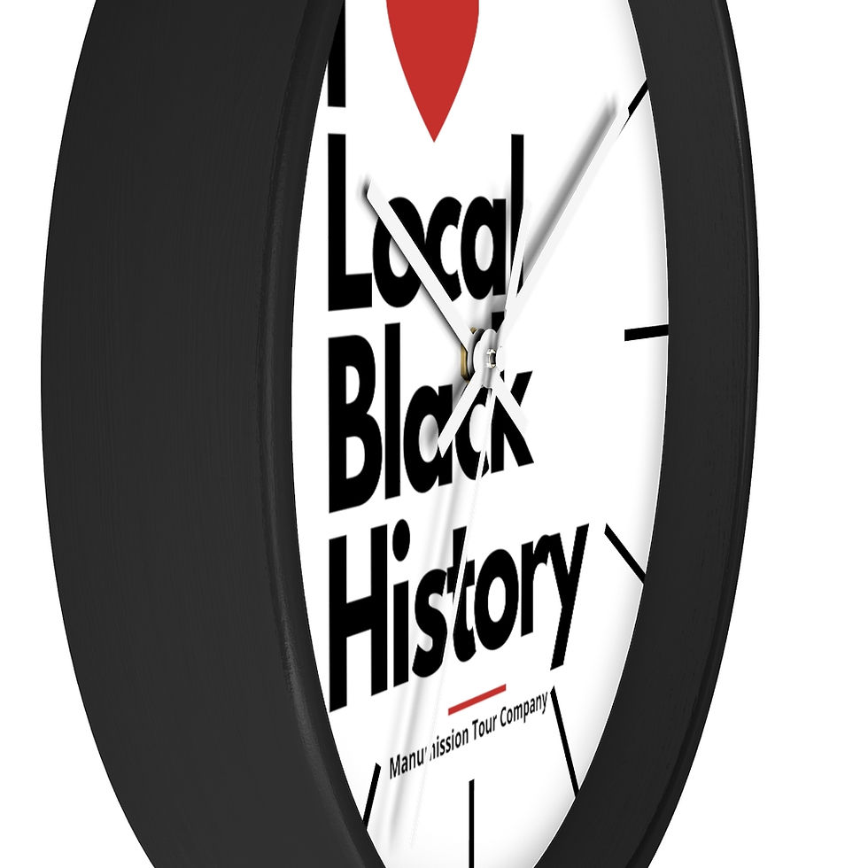 Thumbnail: "I Heart Local Black History" Wall clock