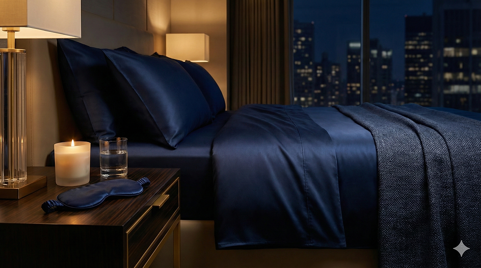 bedroom suite blue satin.png
