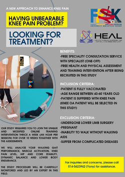 Promotional Poster about Knee OA Program