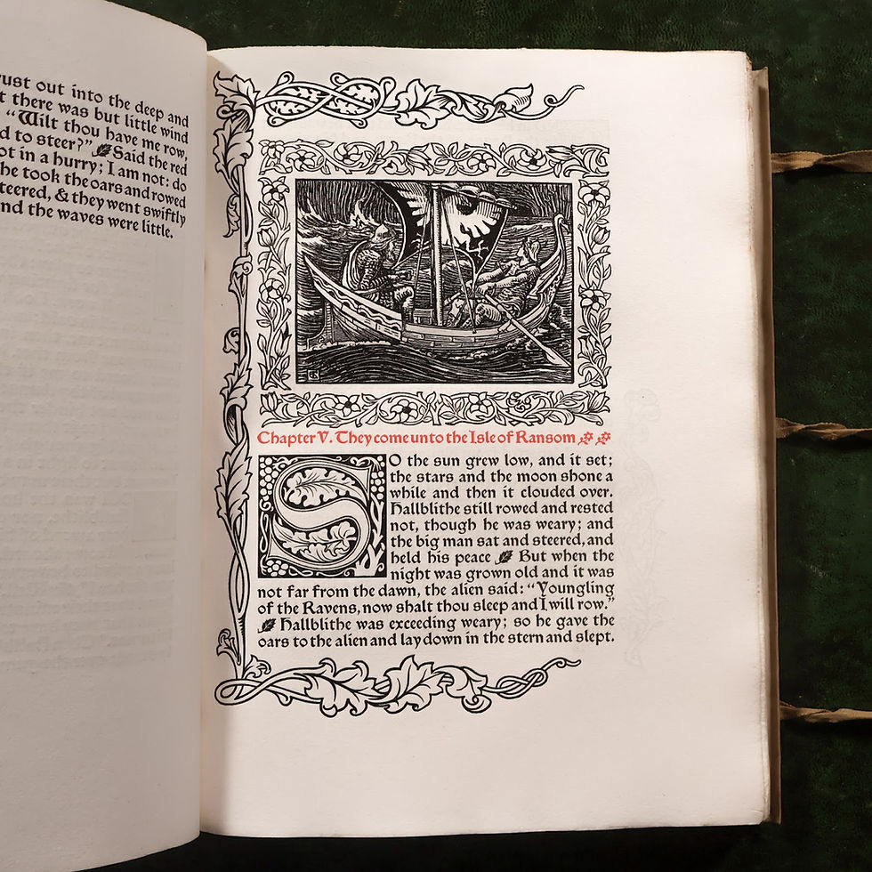 Thumbnail: The Story of the Glittering Plain (Walter Crane's Copy)