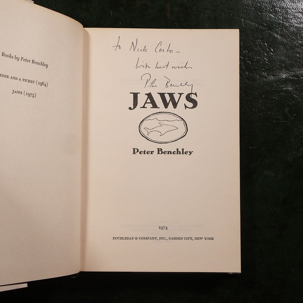 Thumbnail: Jaws (Signed First Edition)