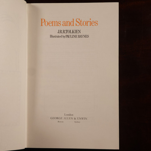 Poems and Stories — J.R.R. Tolkien | Tom W. Ayling
