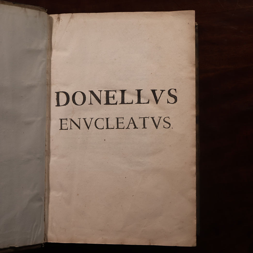 Thumbnail: Donellus Enucleatus, Sive Commentarii Hugonis Donelli de Jure Civili