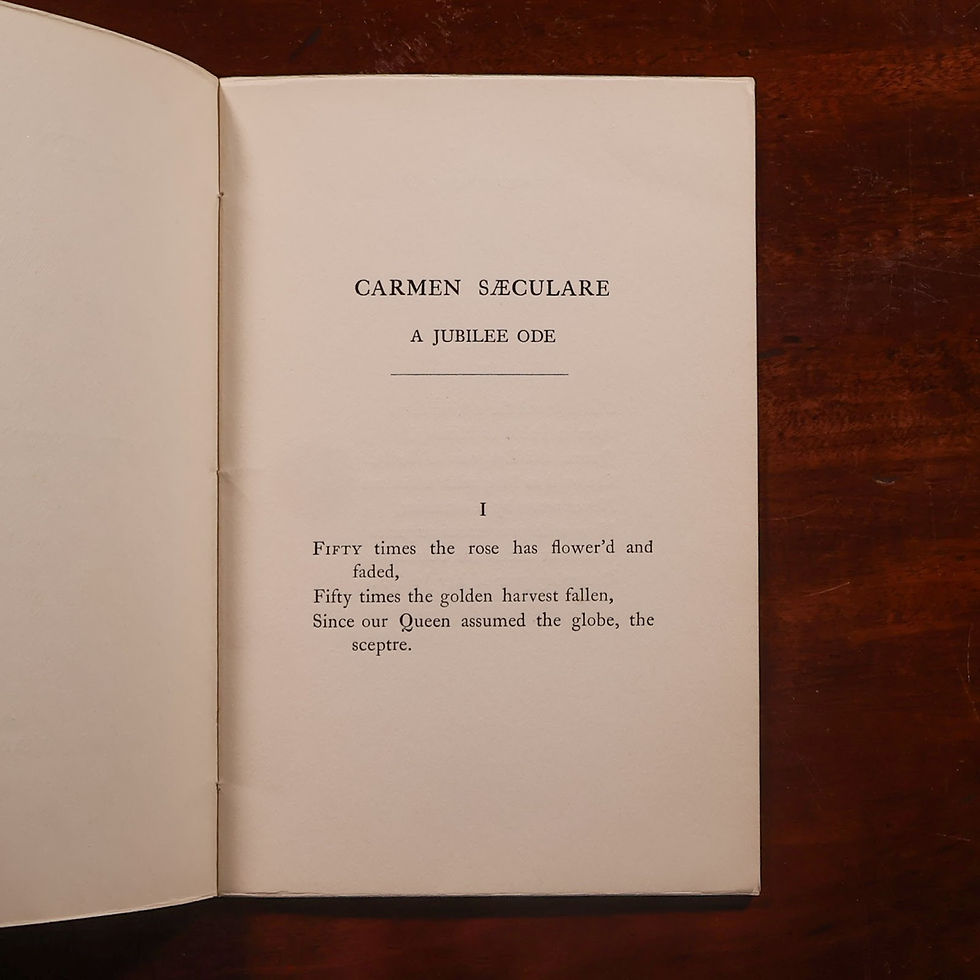 Thumbnail: Carmen Saeculare — Alfred Lord Tennyson