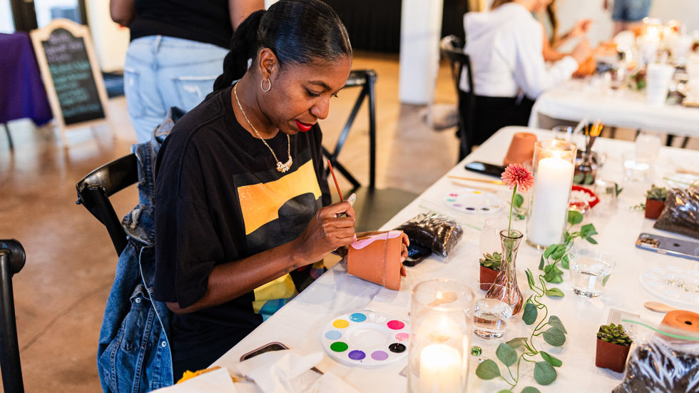 Sip, Paint, and Plant!