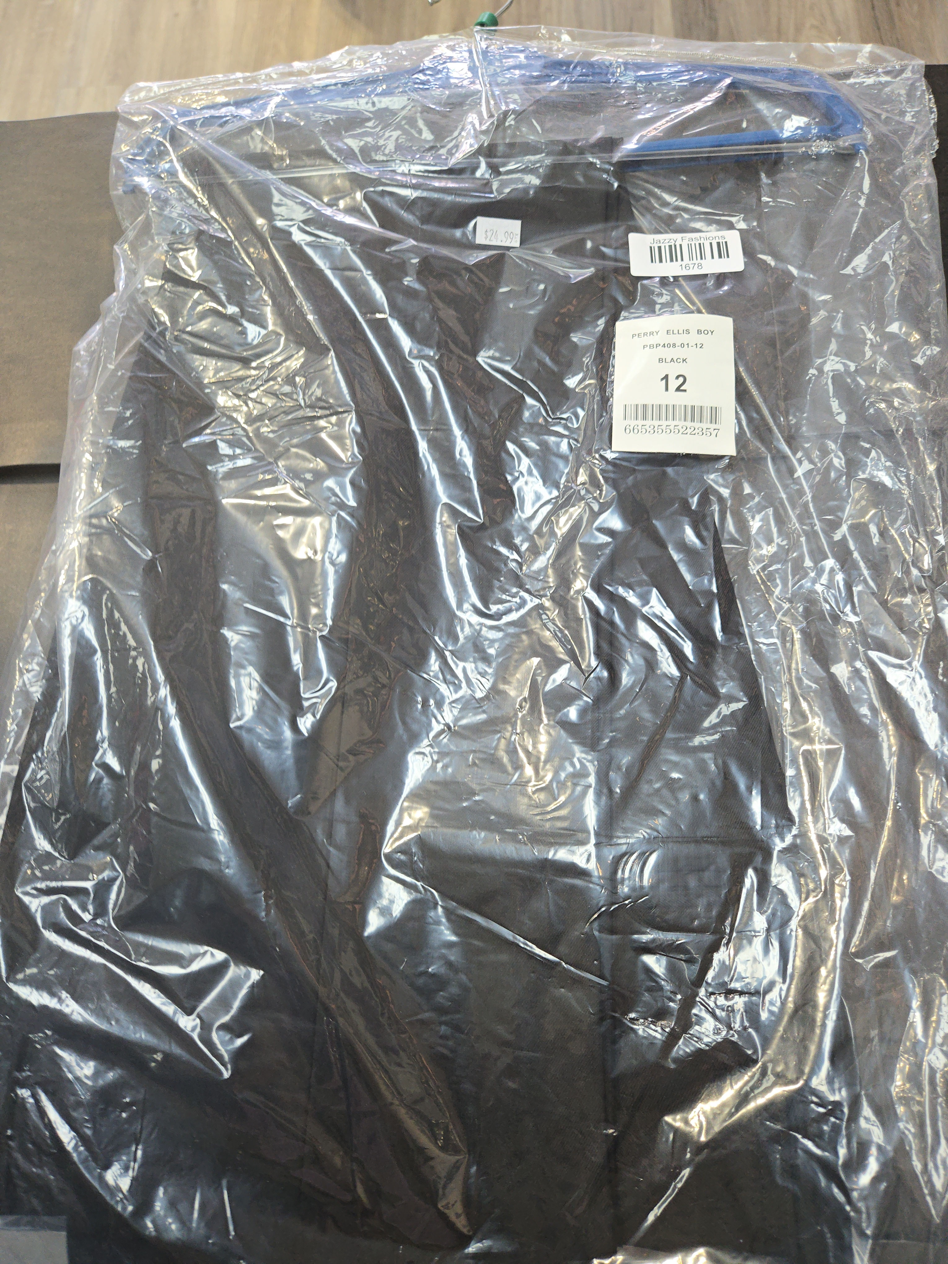 Perry Ellis Boy Black Dress Pants size 12