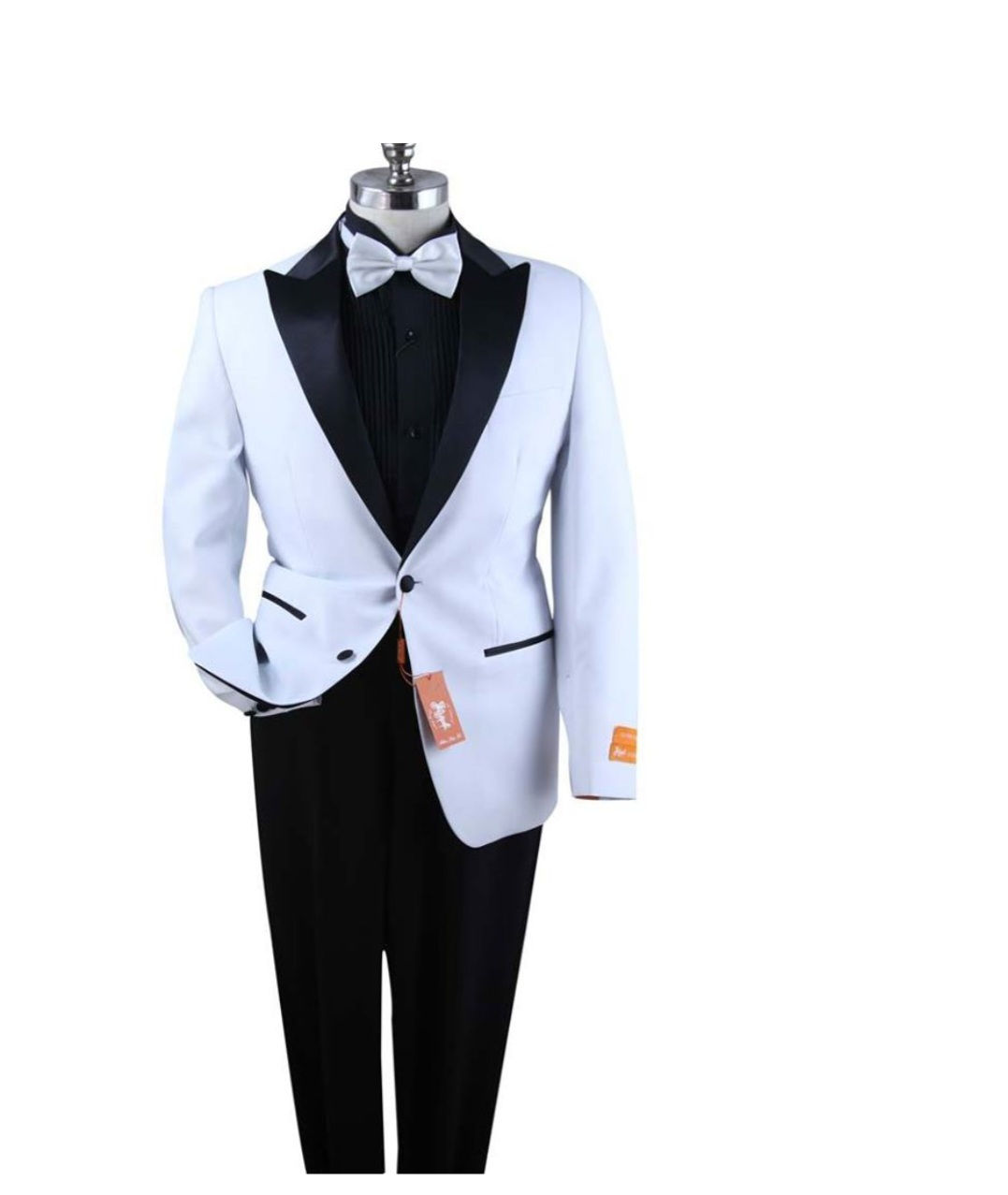 St Pactrick TXPS- B Black & White Tuxedo Size 44 