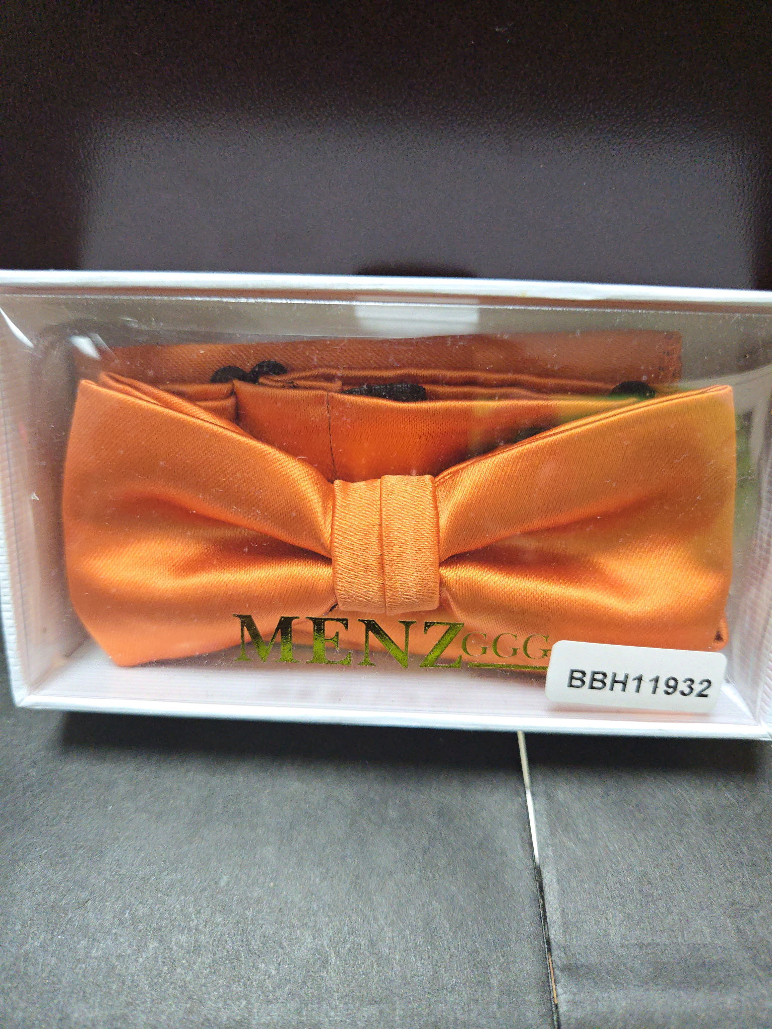 Menz Boys Orange Bowtie Set BBH11932