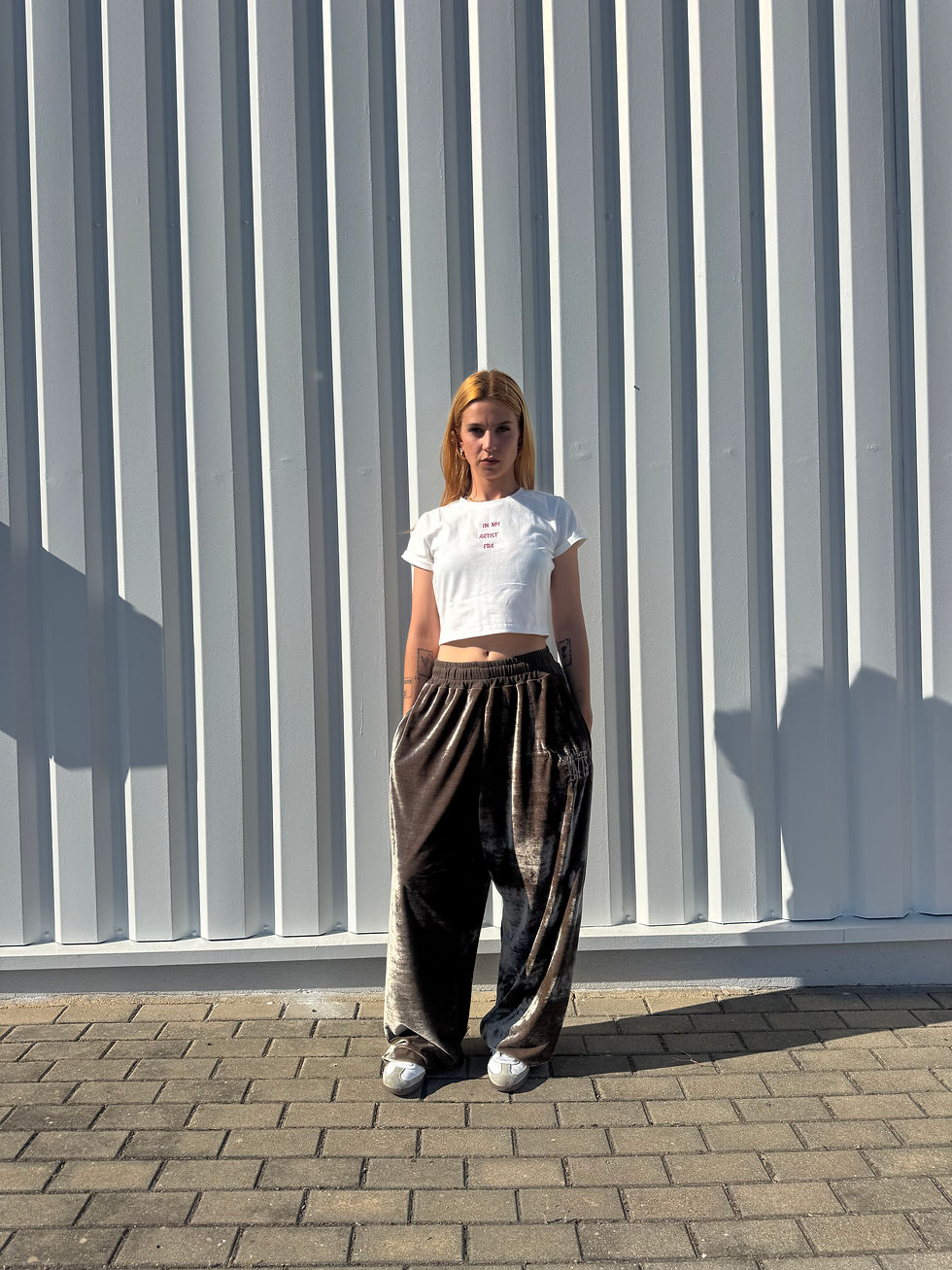 Miniatura: PANTS BROWN VELVET