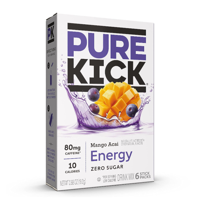Pure Kick Mango Acai Candy World Stock Photo