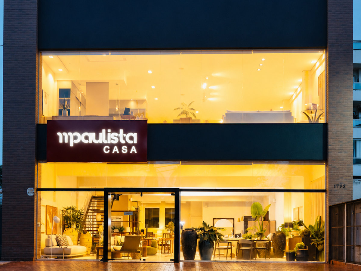 Fachada do showroom Móveis Paulista em Ribeirão Preto