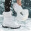 Miniature : Bottes d'hiver pour femmes - Bottes mi-mollet en fausse fourrure douce beige cl