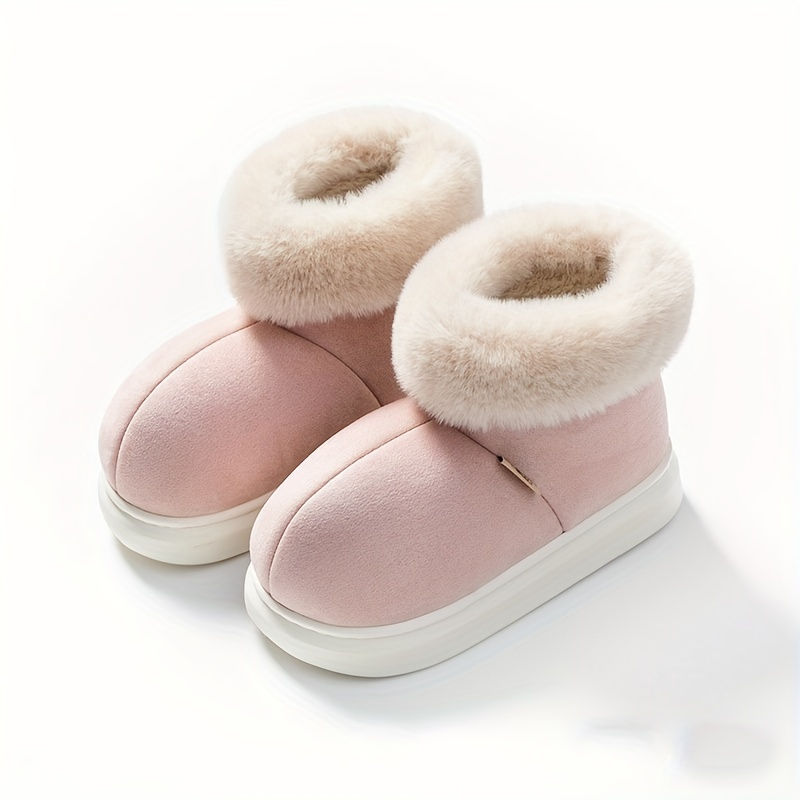 Miniature : Bottes De Neige En Fourrure Moelleuse Confortables Pour Femmes, Bottes Courtes 