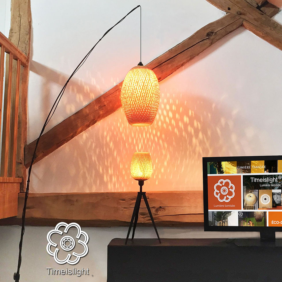 Miniature : Lampadaire COCOON - Ø 28 cm x H 200/230. Time is Light.