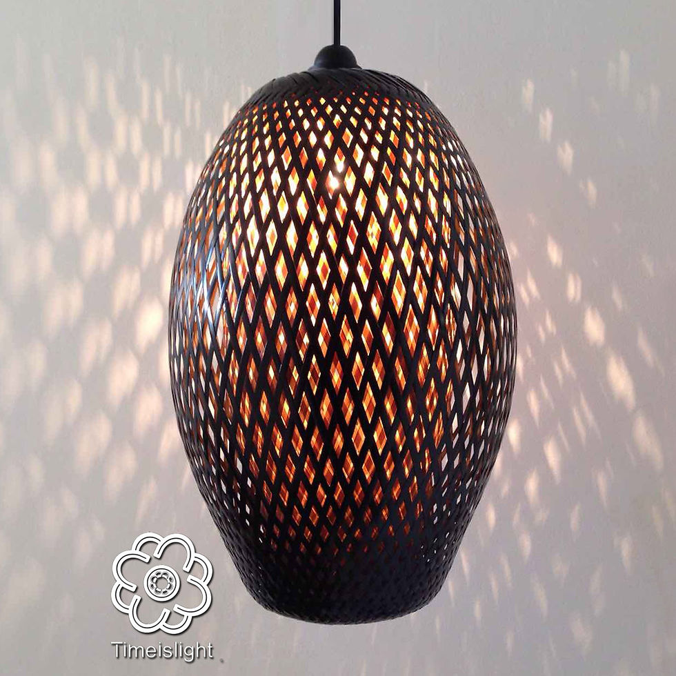 Miniature : Lampadaire COCOON noir - Ø 28 cm x H 200/230. Time is Light.