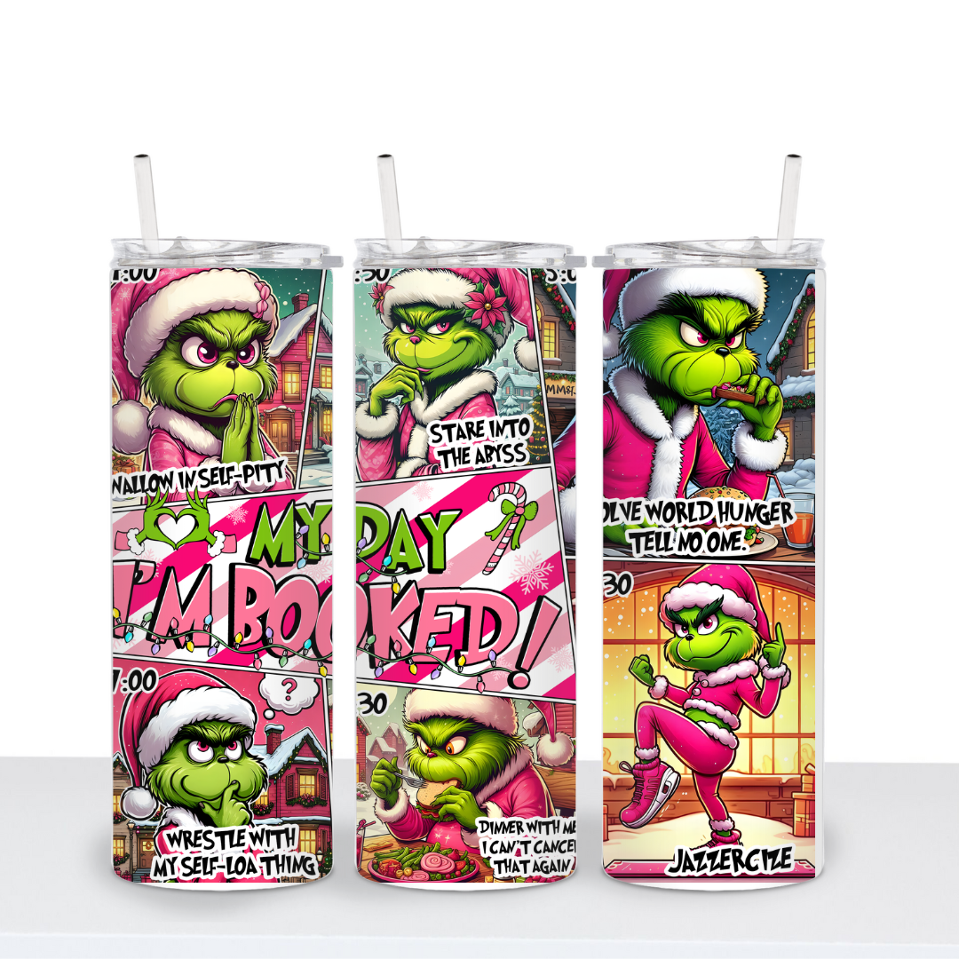 Pink I'm Booked Tumbler