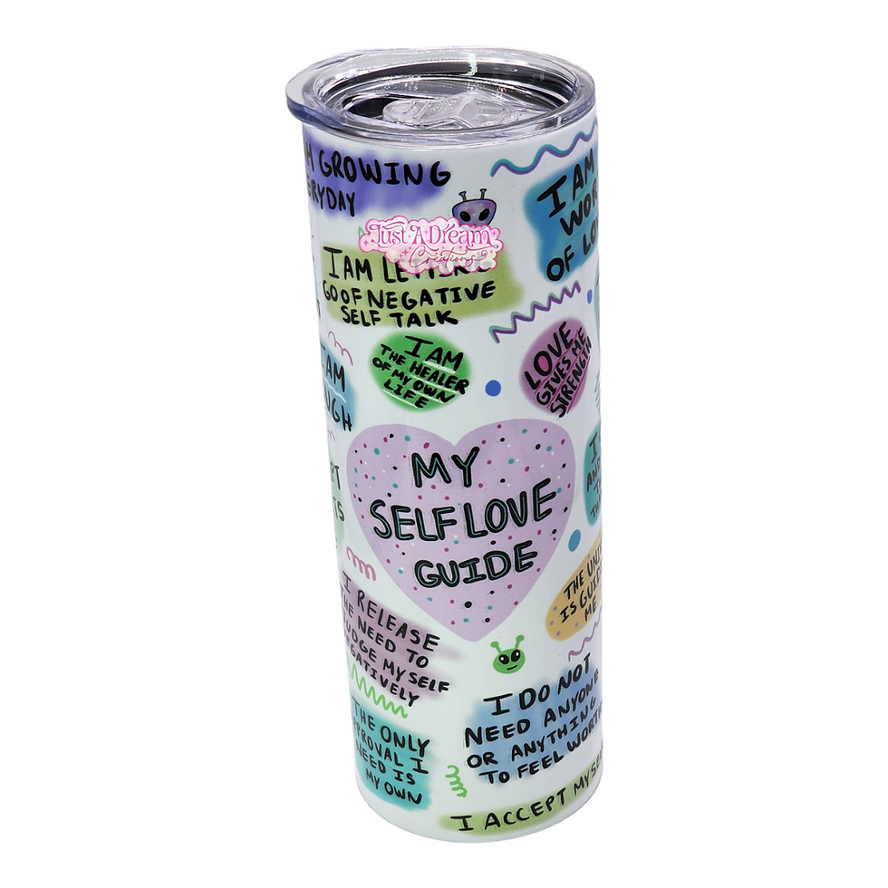 Self Love Guide 20 oz Metal Tumbler