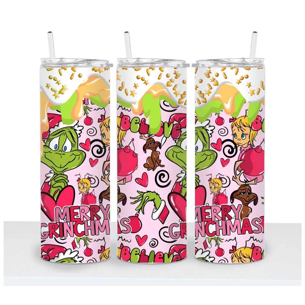 Pink Merry Meanmas Tumbler