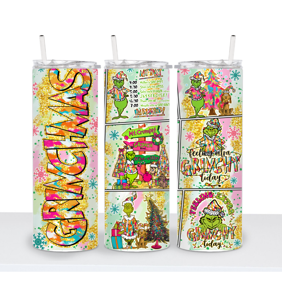 Glittery Meanmas Tumbler