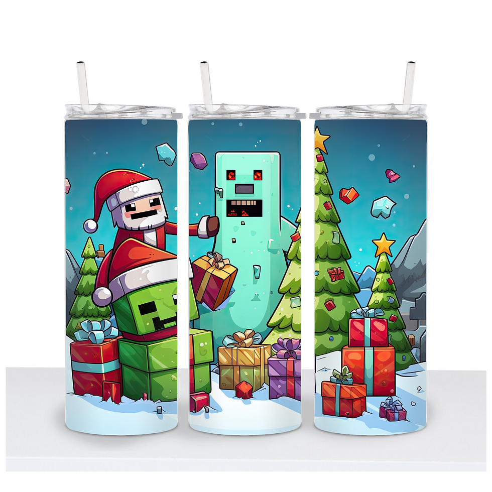 Christmas Mine Game Tumbler