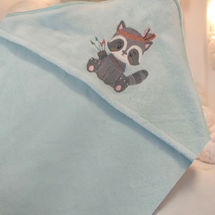 sortie de bain brodé personnalisé éponge bambou