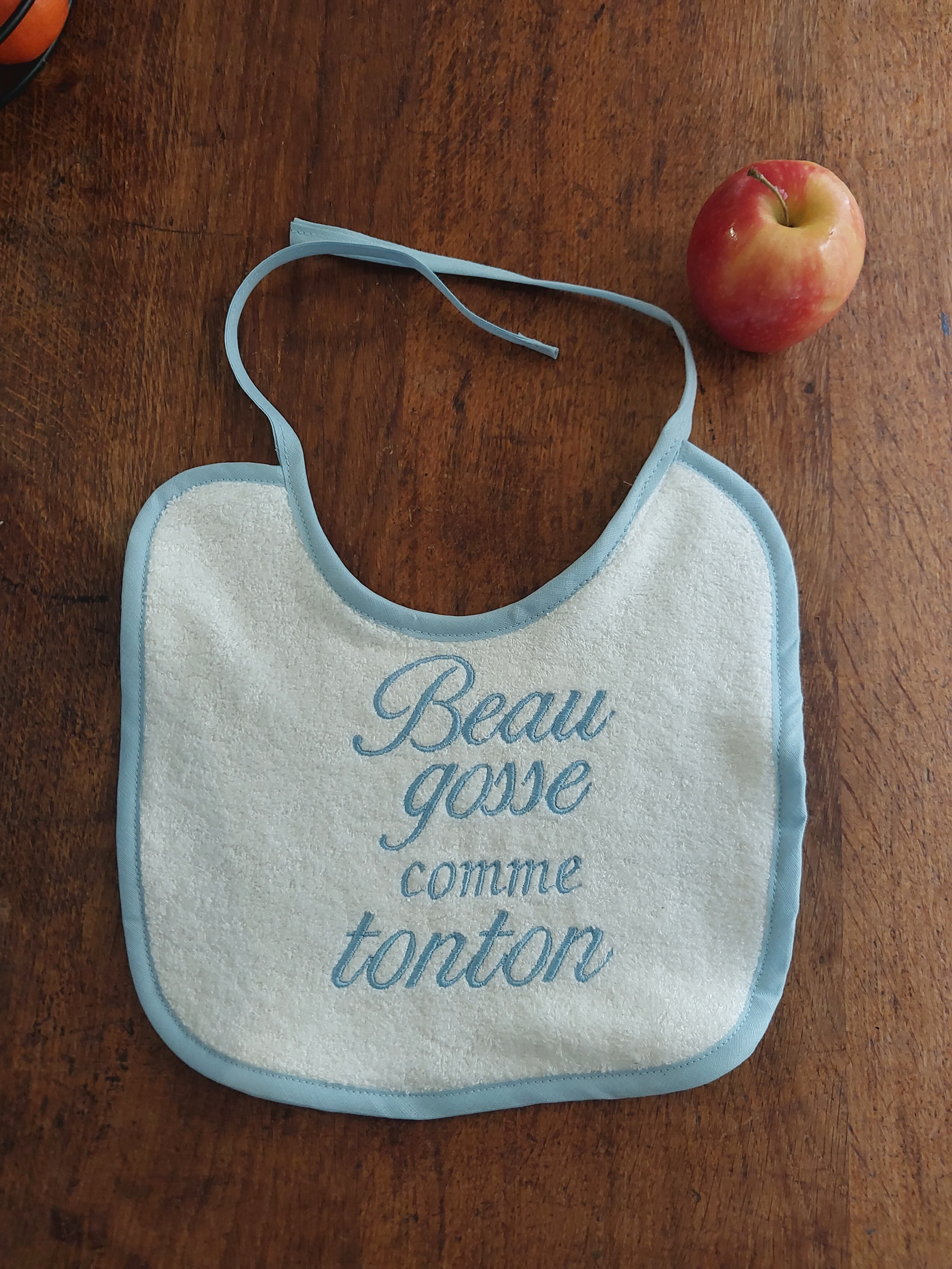 bavoir bébé fait main beau gosse comme tonton