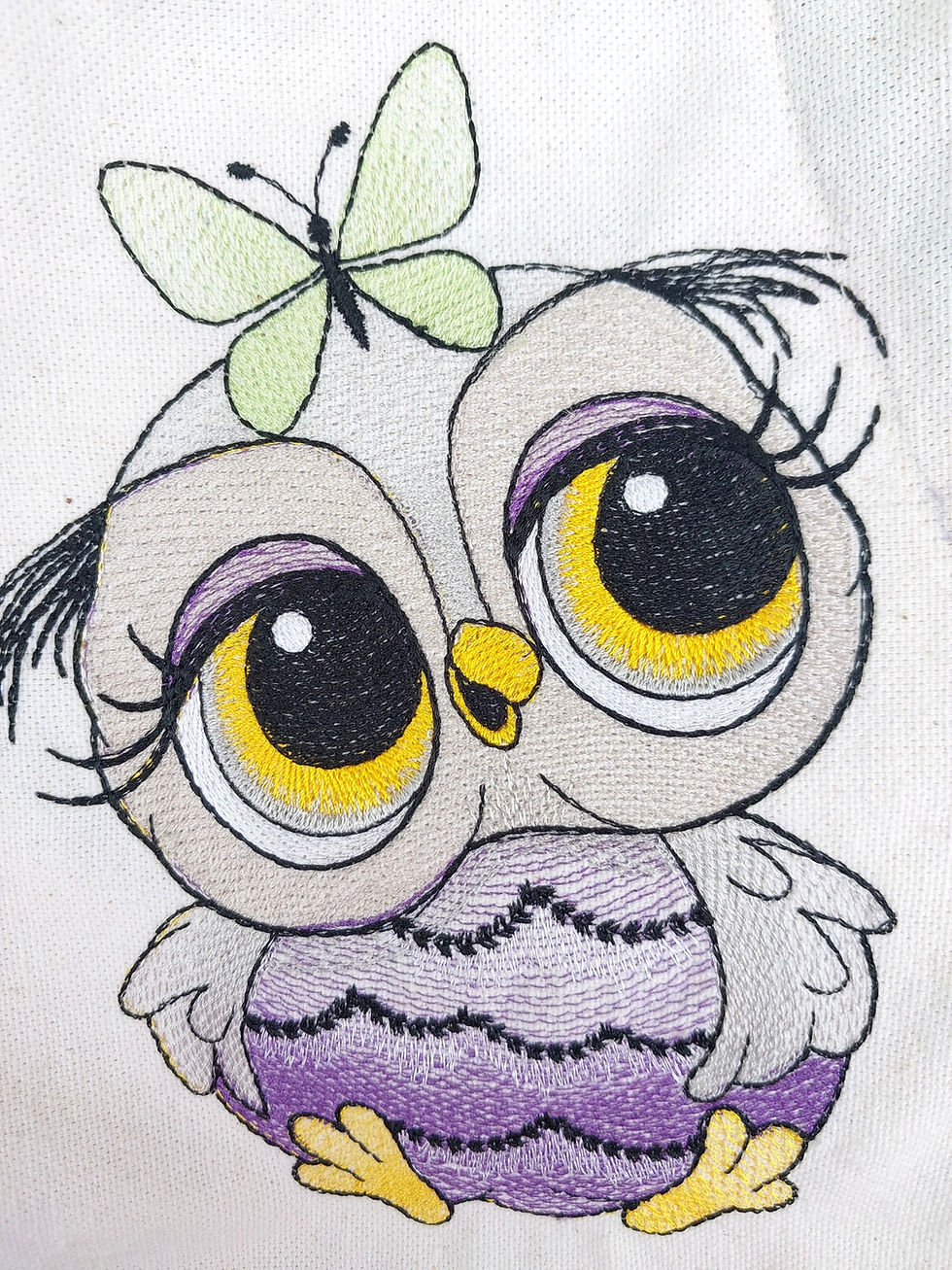 plaid polaire doublé minky hibou brodé personnalisé