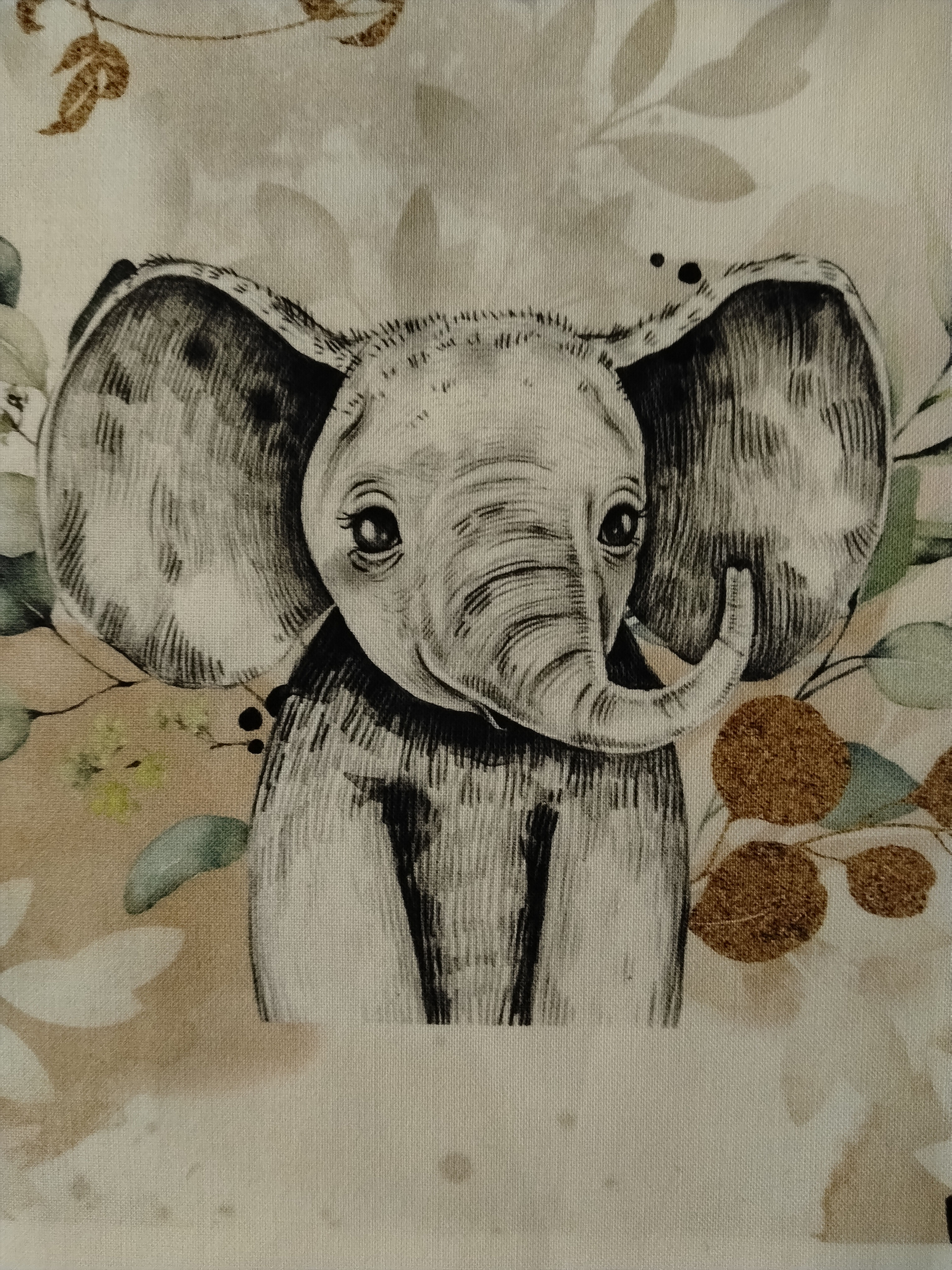 protège carnet de santé brodé personnalisé fabysamuse éléphant