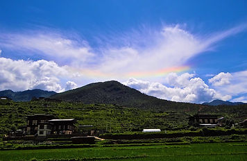Upside down rainbow Bhutan - photo by Isabel Sebastian