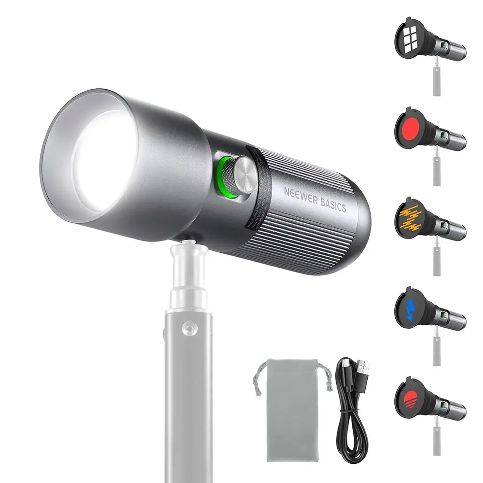 Neewer FL10 es una luz LED portátil de mano diseñada para ofrecer efectos de iluminación creativos y ambientales en sesiones