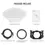 Miniatura: Difusor Neewer CRS7 con 3 anillos adaptadores