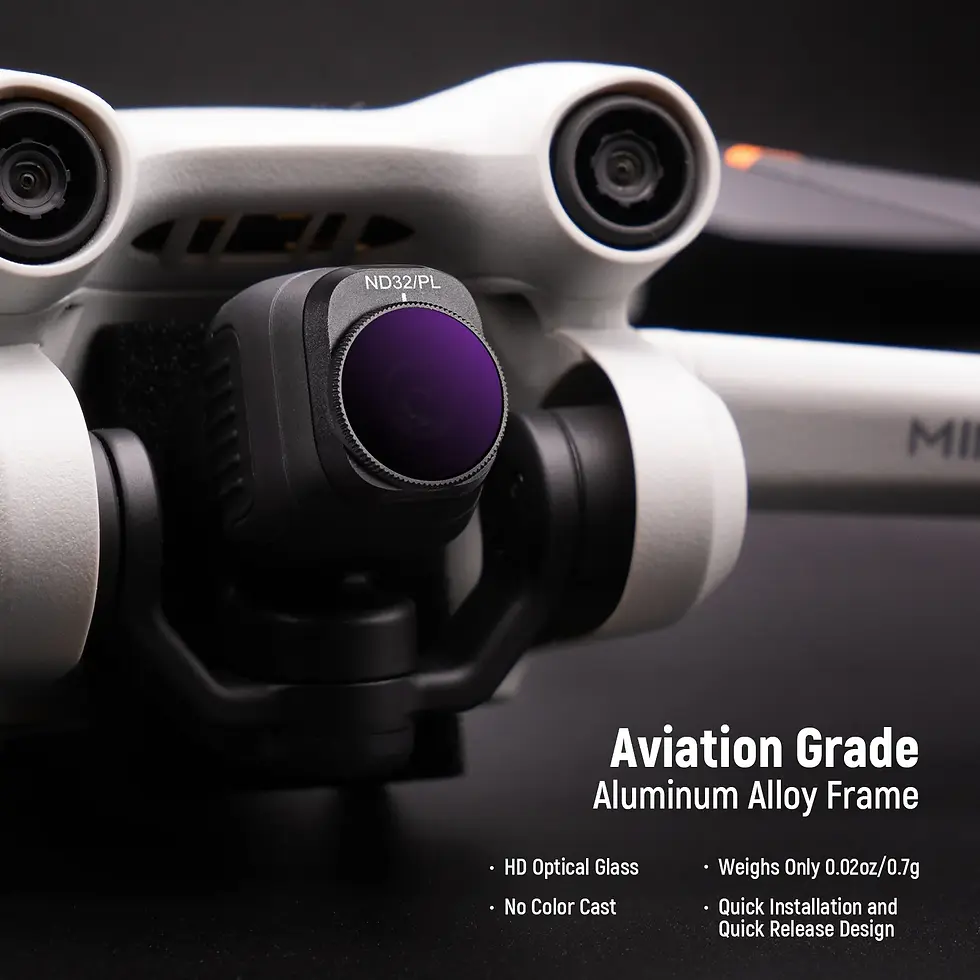 Miniatura: Kit de 6 filtros ND/PL de Neewer para DJI Mini 3/Mini 3 Pro
