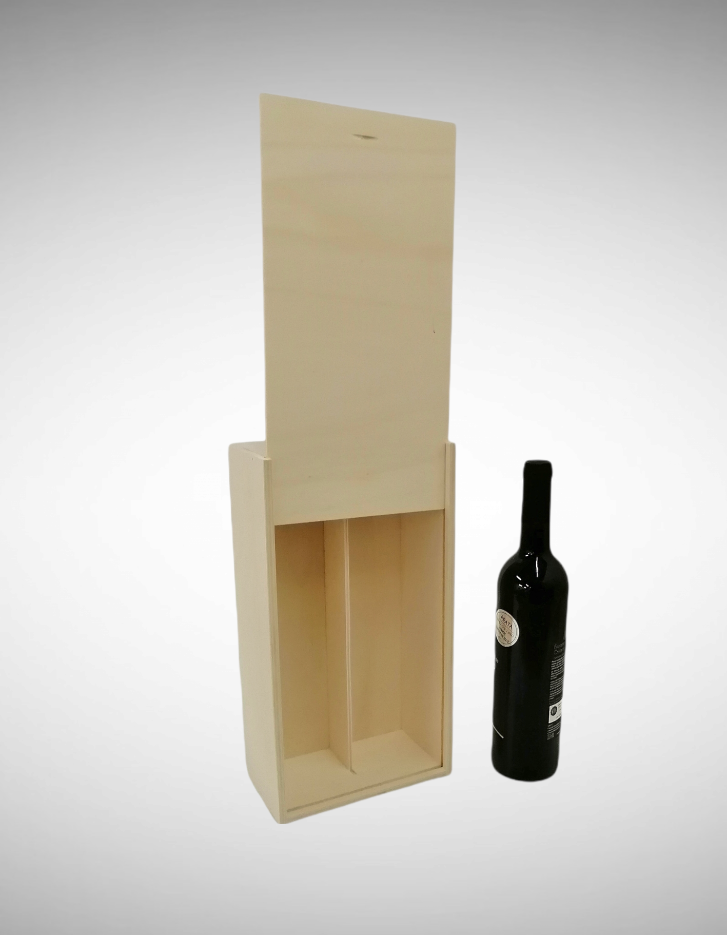 Caixa Choupo 2 garrafas