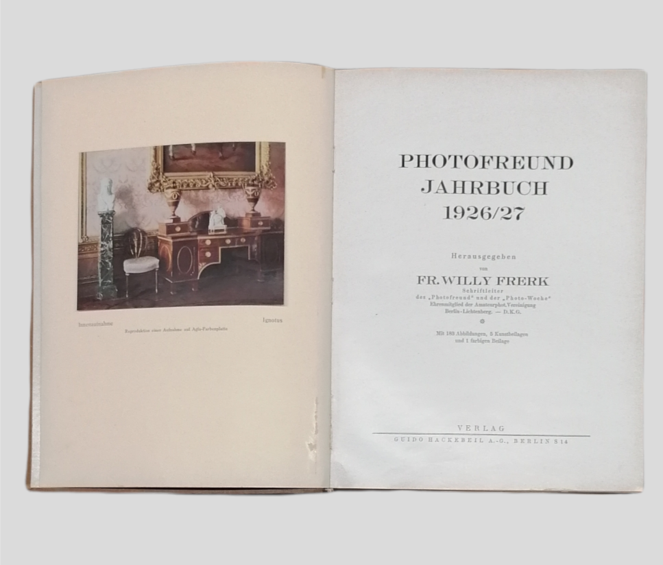 Miniatúra: Photofreund Jahrbuch 1926/27