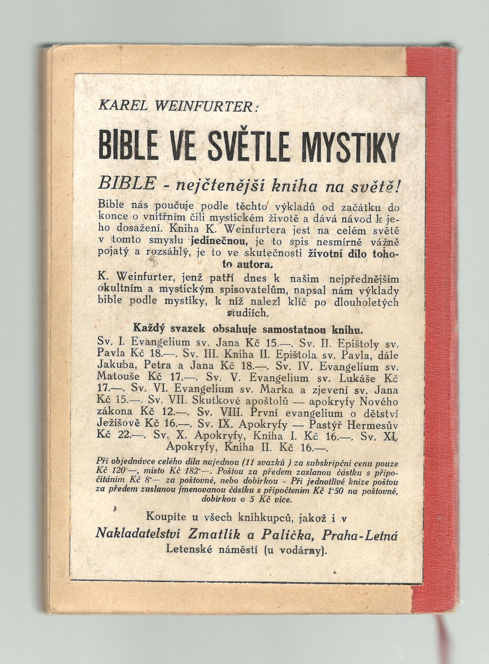 Thumbnail: Weinfurter Karel, Ohnivý keř - Díl III.: Praktická mystika