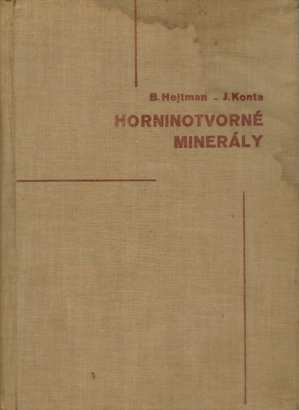 Hetman B., Konta, J., Horninotvorné minerály