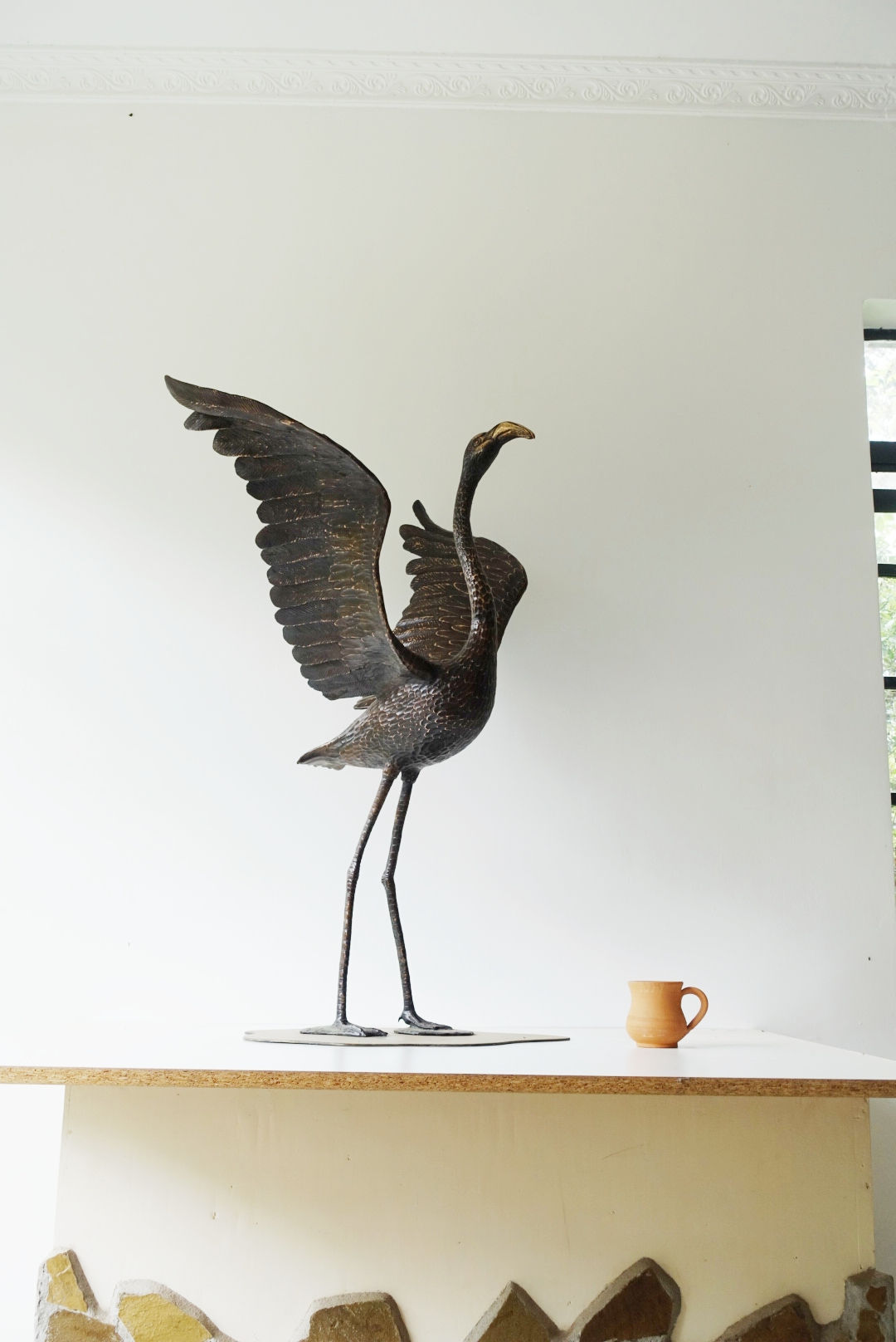 Lesser Flamingo - Wings Out