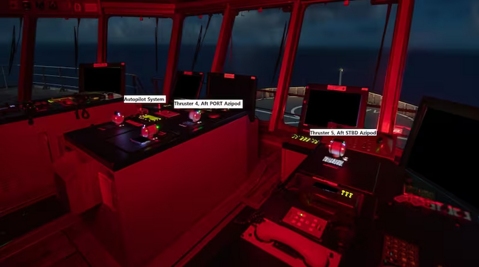 Bridge layout HMNZS Manawanui