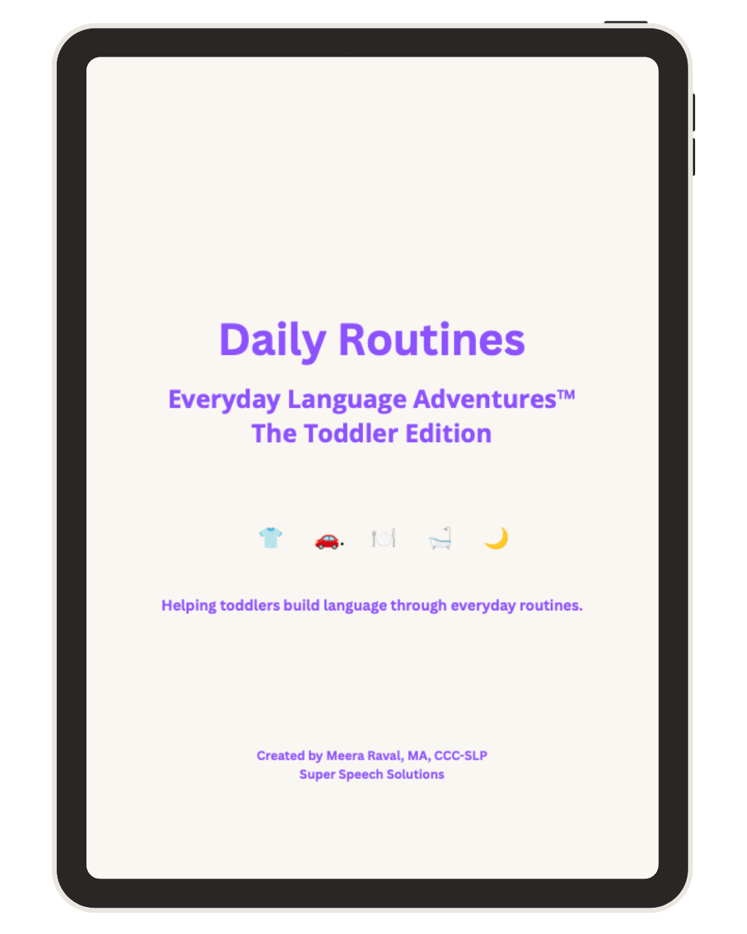 Toddler Language Activities for Parents: Daily Routines