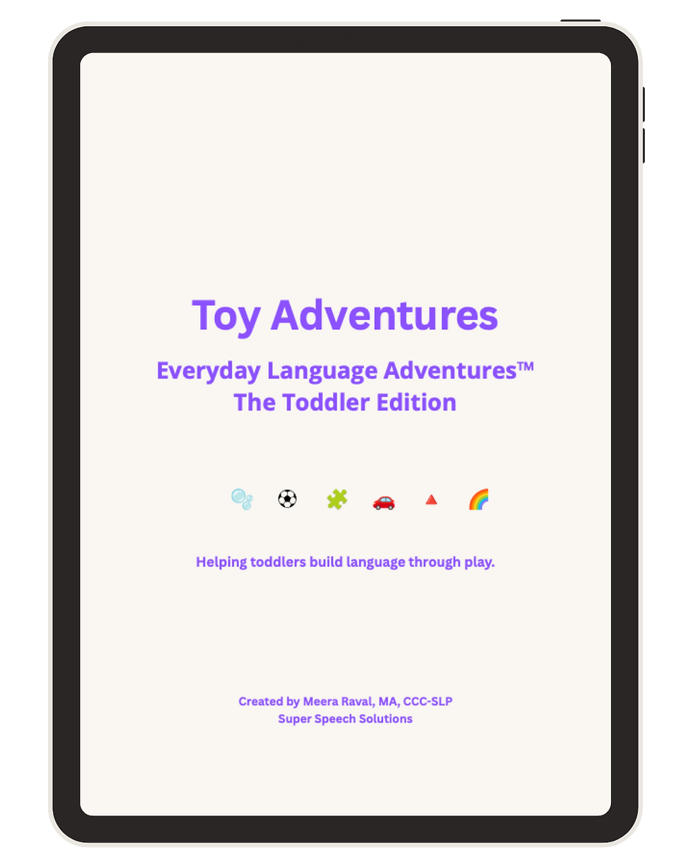 Thumbnail: Toddler Language Activities for Parents: Toy Adventures