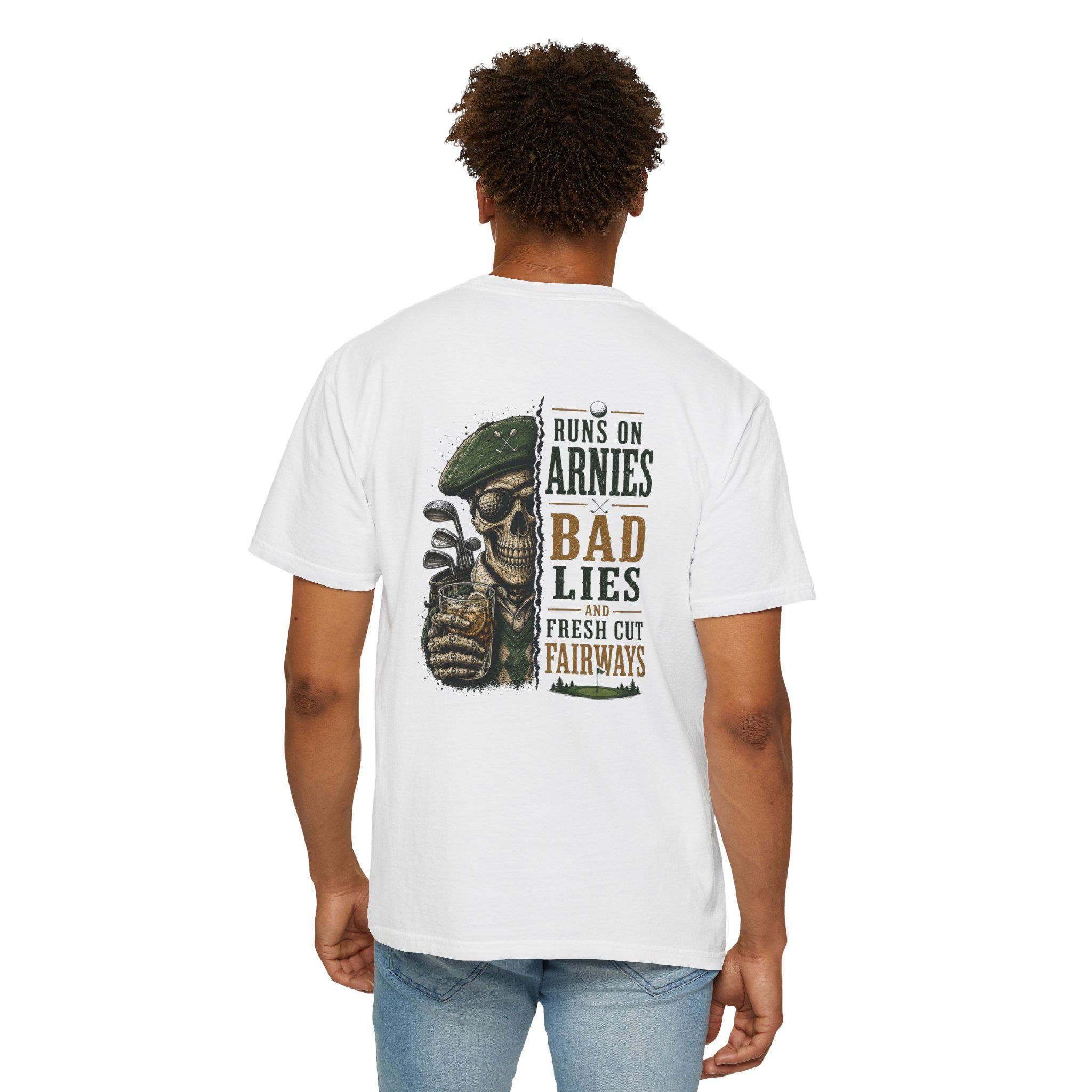 Men's "Runs On Arnies, Bad Lies, And Fresh Cut Fairways" Graphic T-Shirt