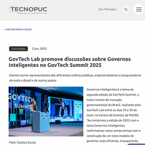 GovTech Lab promove discussões sobre Governos Inteligentes no GovTech Summit 2025