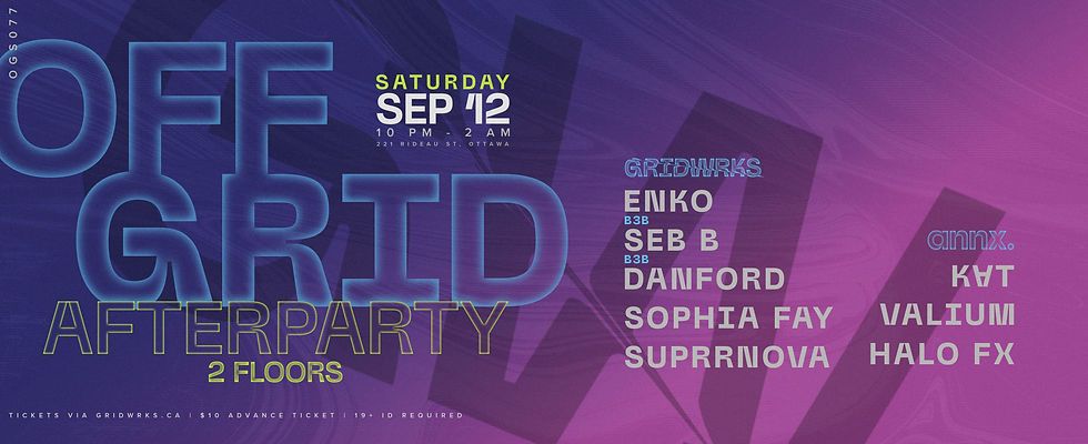 OFF GRID: 2-FLOOR AFTERPARTY